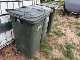 3 MOULDED PLASTIC WHEELIE BINS - picture1' - Click to enlarge