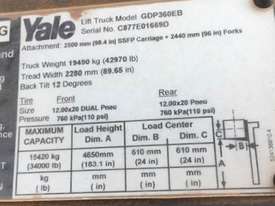 Yale 16 ton forklift - picture1' - Click to enlarge