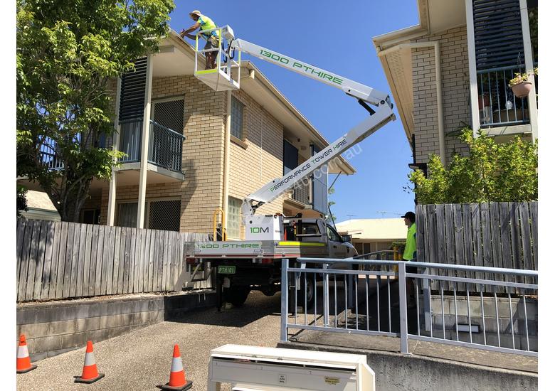 caption Nifty-Lift 10m Ford Ranger Ute EWP Cherry Picker Travel Tower