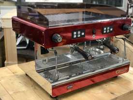 ASTORIA TANYA SAE 2 GROUP RED CHROME ESPRESSO COFFEE MACHINE - picture0' - Click to enlarge