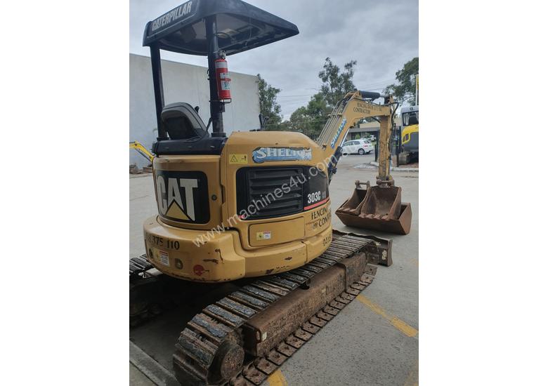 caption USED 2007 CAT 303CCR EXCAVATOR 3.5T + BUCKETS & AUGER DRIVE