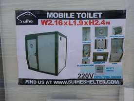 LOT # 0201Portable Bathroom c/w Shower - picture2' - Click to enlarge