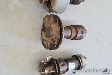 HSK Tool holders with series of profile cutters for doors