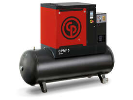 Chicago Pneumatic Screw Air Compressor with Tank and Dryer - picture0' - Click to enlarge