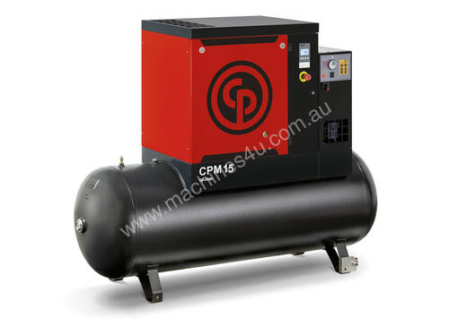Chicago Pneumatic Screw Air Compressor with Tank and Dryer