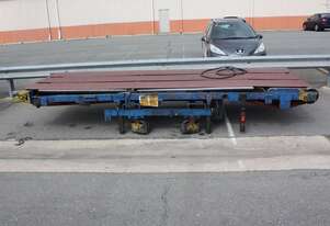 5 x 1.5m Air Pneumatic driven 3 rubber Belt Conveyor adjustable height and angle