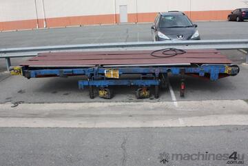 5 x 1.5m Air Pneumatic driven 3 rubber Belt Conveyor adjustable height and angle