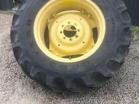 Near New Goodyear Tractor Tyres with John Deere Rims - picture0' - Click to enlarge