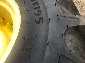 Near New Goodyear Tractor Tyres with John Deere Rims - picture1' - Click to enlarge