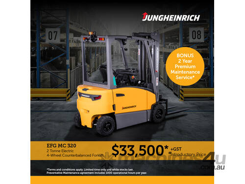 Jungheinrich EFG 320 Electric 2 Tonne Forklift 