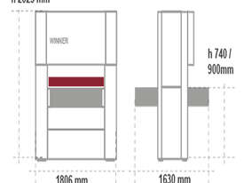 Wide belt sander Unitek Winner-1100 - Made in Italy - picture0' - Click to enlarge