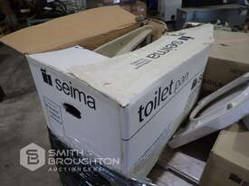 PALLET COMPRISING OF TOILETS, SINKS & TOILET SEATS - picture0' - Click to enlarge