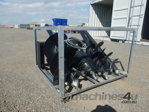 Hydraulic Auger Drive & 3 x Augers