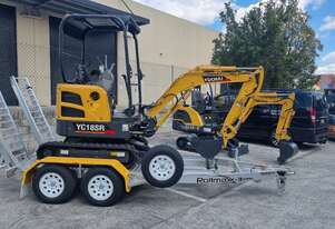 U20 Yuchai Mini Excavator 1.8T Package Offer + Trailer & Attachments Included!