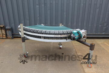 Curved 90 Degree Corner Motorised Conveyor - Transnorm TS1500/100