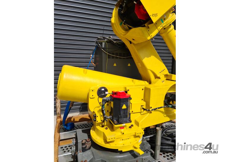 caption FANUC R-2000iA-165R Robot - High-Speed and Reliable, Low Hours in Excellent Condition!