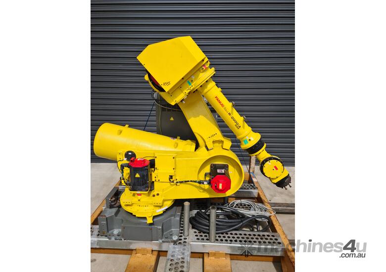 caption FANUC R-2000iA-165R Robot - High-Speed and Reliable, Low Hours in Excellent Condition!