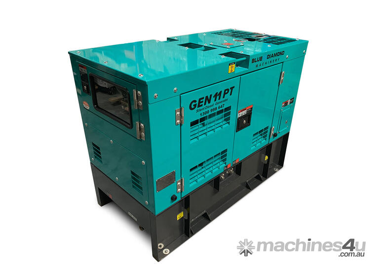 caption 11 kVA Diesel Generator 415V Perkins With 3 Year/1500 Hours Warranty