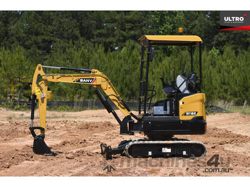 SANY SY16C Mini Excavator (1.8 ton) from $18 per Day