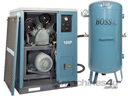 BOSS 48CFM/ 10HP Silent Air Compressor with 220L Tank 