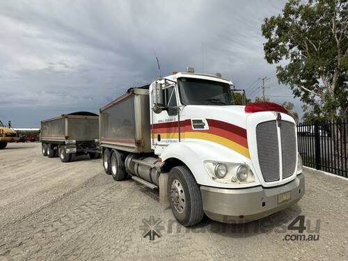 2012 KENWORTH T403 TIPPER TRUCK & HERCULES DOG TIPPING TRAILER 