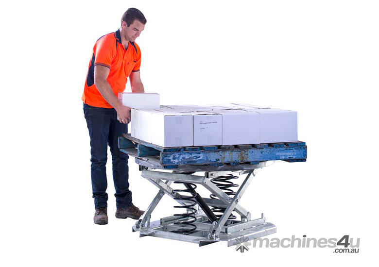 caption Logistec Spring Pallet Positioner | Galvanised | 1100 Diameter | 2000kg Load Capacity