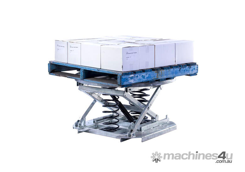 caption Logistec Spring Pallet Positioner | Galvanised | 1100 Diameter | 2000kg Load Capacity