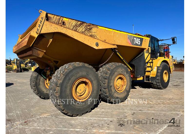 caption CAT 745-04LRC Articulated Trucks