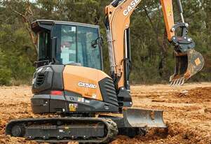 NEW Case CX58D Minimal Swing Mini Excavator