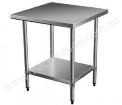 caption Brayco 2424 Flat Top Stainless Steel Bench(610mmWx