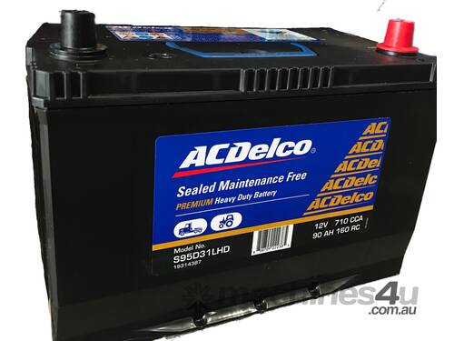 Battery: AC Delco S95D31RHD 90AH