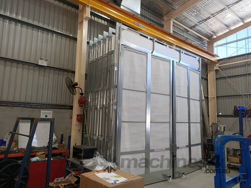 caption Large Retractable Spray Booth - Industry Leading Innovation!