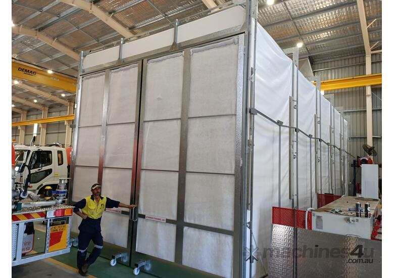 caption Large Retractable Spray Booth - Industry Leading Innovation!