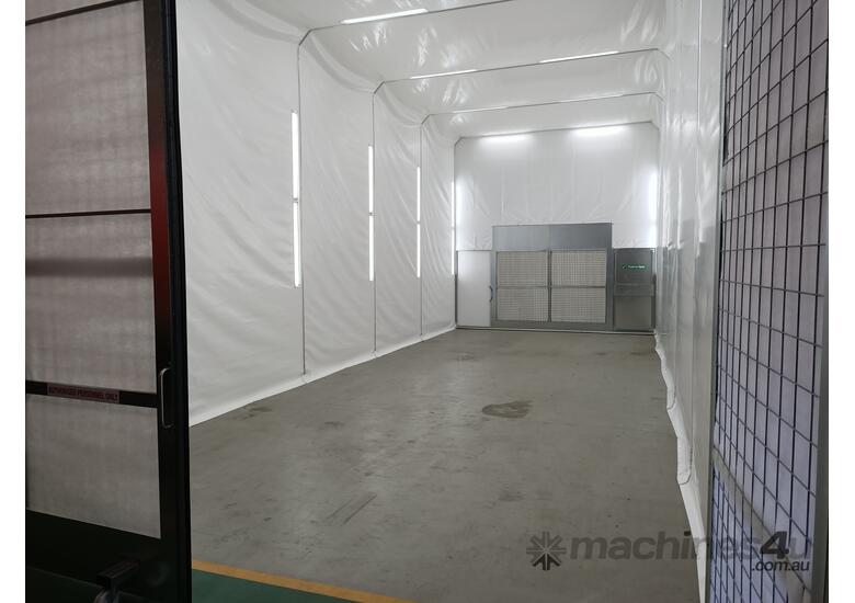 caption Large Retractable Spray Booth - Industry Leading Innovation!