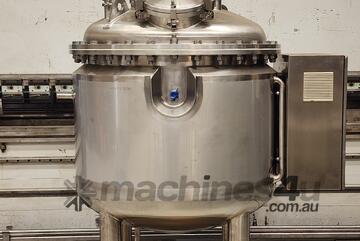 500 LITRE JACKETED PRESSURE/VACUUM CONTRAMIX TANK