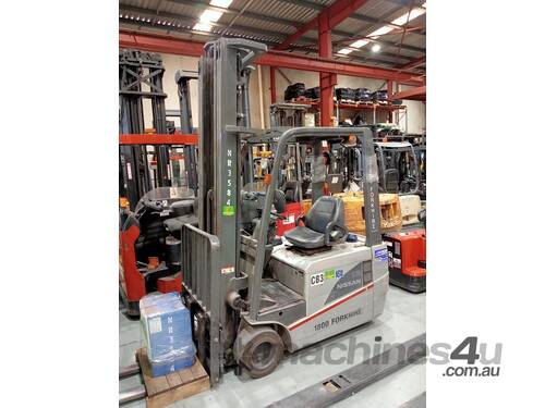 caption Nissan G1N1L18HQ 6.5m Electric Three Wheel Forklift