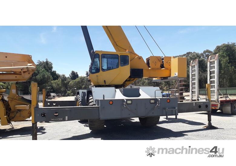 caption GLEASON CRANES 2003 GROVE RT600E ROUGH TERRAIN CRANE
