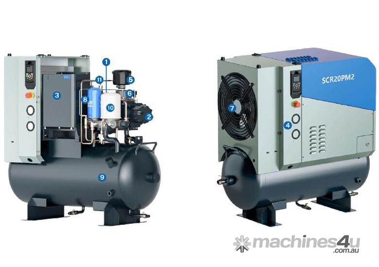 caption SCR20PM2-T-10 PM2 Series Energy Saving Compressors