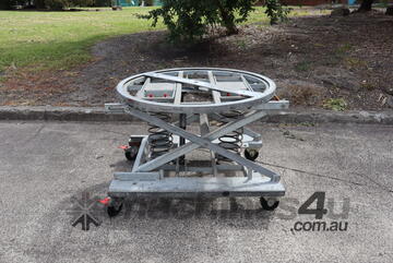 Mobile Pallet Loader Leveller Turntable 1100mm Diameter - Safetech Palift