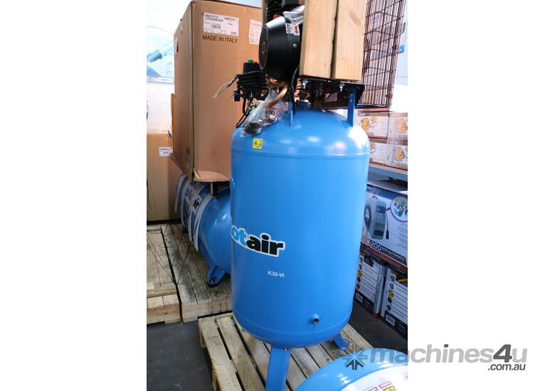 K30VI Vertical Reciprocating Air Compressor, 1000KPA, 3 phase, 4.5hp, 2 cylinder, Italian built