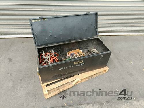 1 X Black Toolbox With Asst Welding Gear