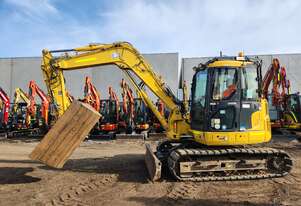 2022 KOMATSU PC88MR-10 9T EXCAVATOR (M882) WITH TILT HITCH, BUCKETS, 2215 HOURS