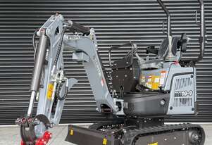 Raptor RE10-9 1T Mini Excavator, Side Joystick, Swing Boom, Expandable Tracks with GP Bucket