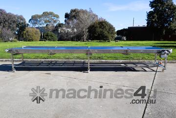 Stainless Steel Belt Conveyor - 6.25 m Long