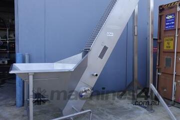 Incline Belt Conveyor, 200mm W x 3500mm L x 2850mm H