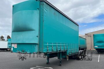 2008 Vawdrey VBS3 Tri Axle Drop Deck Curtainside A Trailer
