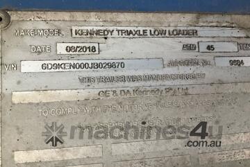 2018 Kennedy Tri Axle Drop Deck Widener