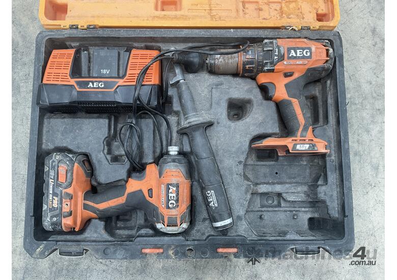 AEG Cordless Drill Set in Box