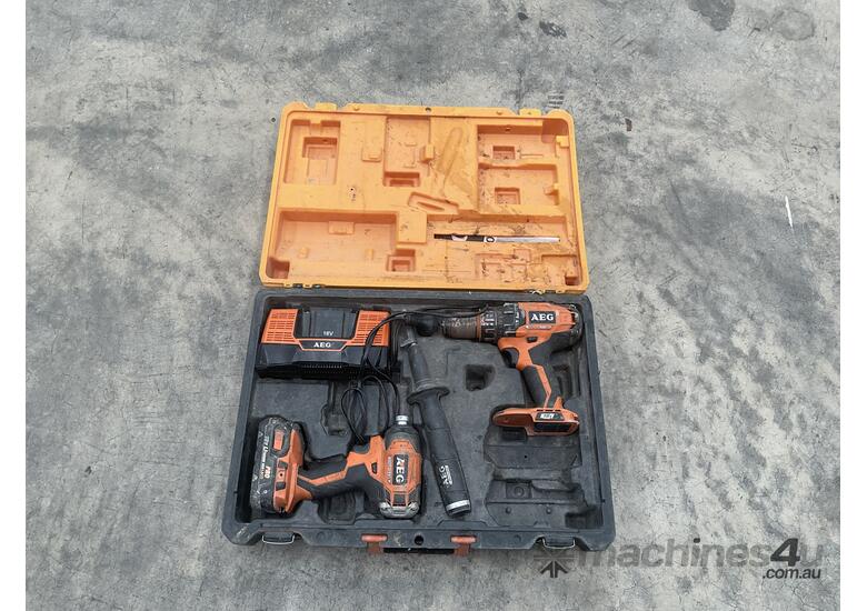 AEG Cordless Drill Set in Box