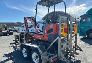 Kubota KX018-4 Excavator & Trailer